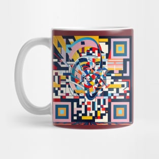 RickRoll QR Code Constructivist Art Mug